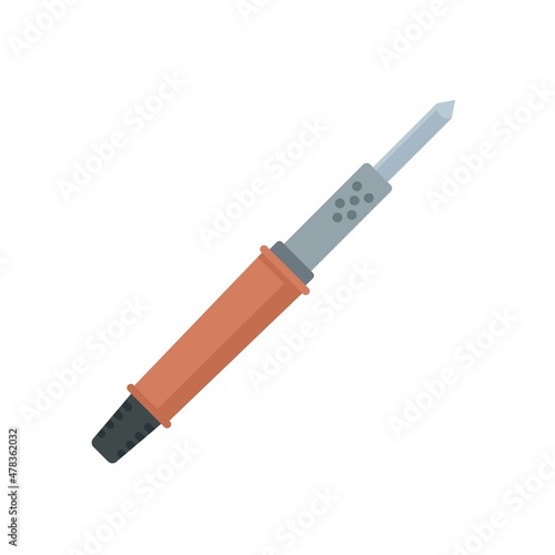 Soldering welding icon flat isolated vector