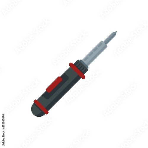 Soldering craft icon flat isolated vector