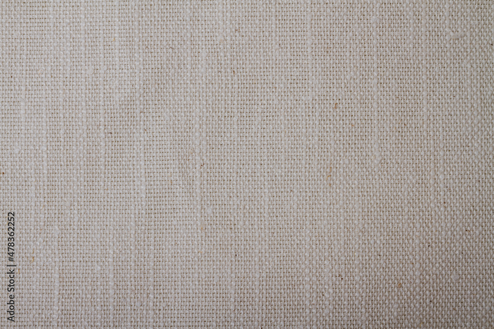 Fototapeta premium Fabric made of unpainted natural ramie fiber and cotton