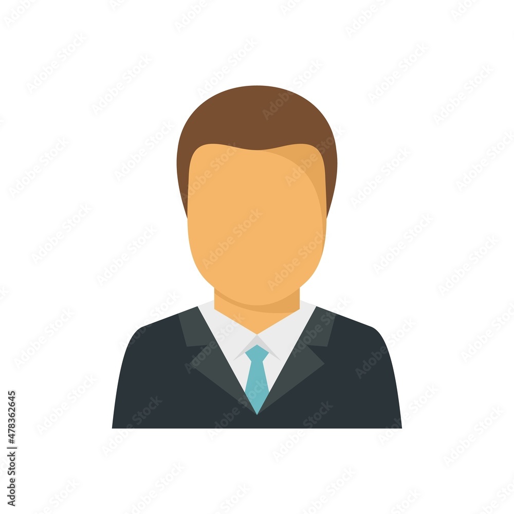 Purchasing manager icon flat isolated vector Purchasing manager icon flat isolated vector