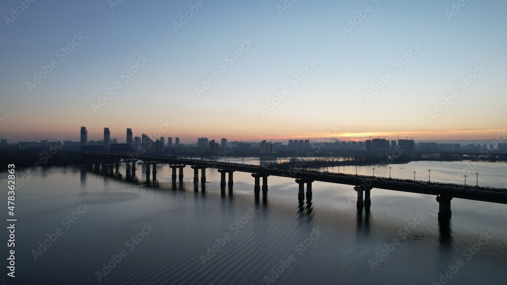 sunrise over the pier