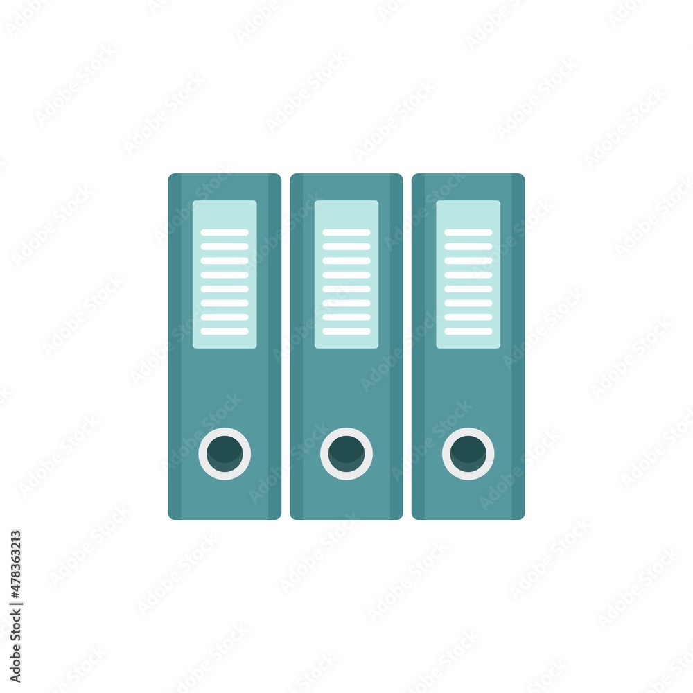 Transaction folders icon flat isolated vector Transaction folders icon flat isolated vector