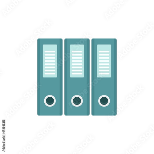 Transaction folders icon flat isolated vector