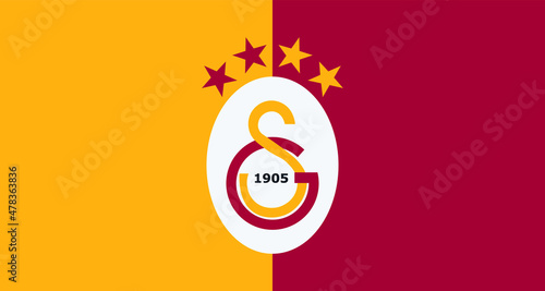 Galatasaray team flag graphic element Illustration templates photo