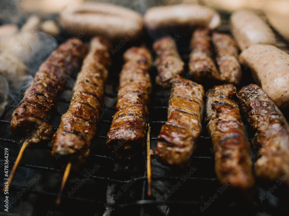shish kebab on the grill shish kebab on the grill