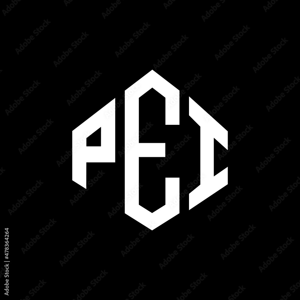 PEI letter logo design with polygon shape. PEI polygon and cube shape logo design. PEI hexagon vector logo template white and black colors. PEI monogram, business and real estate logo. PEI letter logo design with polygon shape. PEI polygon and cube shape logo design. PEI hexagon vector logo template white and black colors. PEI monogram, business and real estate logo.