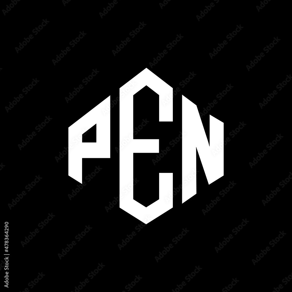PEN letter logo design with polygon shape. PEN polygon and cube shape logo design. PEN hexagon vector logo template white and black colors. PEN monogram, business and real estate logo. PEN letter logo design with polygon shape. PEN polygon and cube shape logo design. PEN hexagon vector logo template white and black colors. PEN monogram, business and real estate logo.
