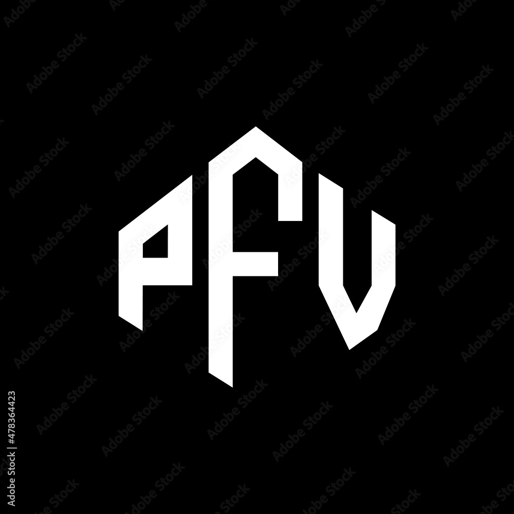 PFV letter logo design with polygon shape. PFV polygon and cube shape logo design. PFV hexagon vector logo template white and black colors. PFV monogram, business and real estate logo. PFV letter logo design with polygon shape. PFV polygon and cube shape logo design. PFV hexagon vector logo template white and black colors. PFV monogram, business and real estate logo.