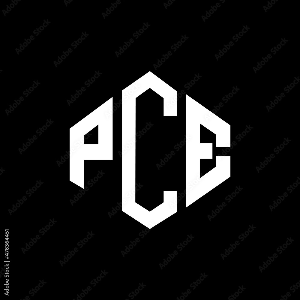 PCE letter logo design with polygon shape. PCE polygon and cube shape logo design. PCE hexagon vector logo template white and black colors. PCE monogram, business and real estate logo. PCE letter logo design with polygon shape. PCE polygon and cube shape logo design. PCE hexagon vector logo template white and black colors. PCE monogram, business and real estate logo.