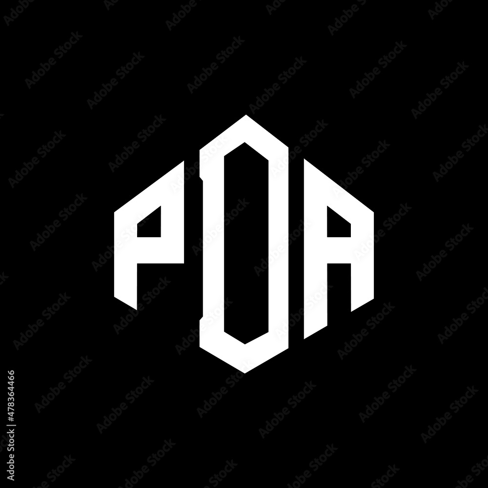 PDA letter logo design with polygon shape. PDA polygon and cube shape logo design. PDA hexagon vector logo template white and black colors. PDA monogram, business and real estate logo. PDA letter logo design with polygon shape. PDA polygon and cube shape logo design. PDA hexagon vector logo template white and black colors. PDA monogram, business and real estate logo.