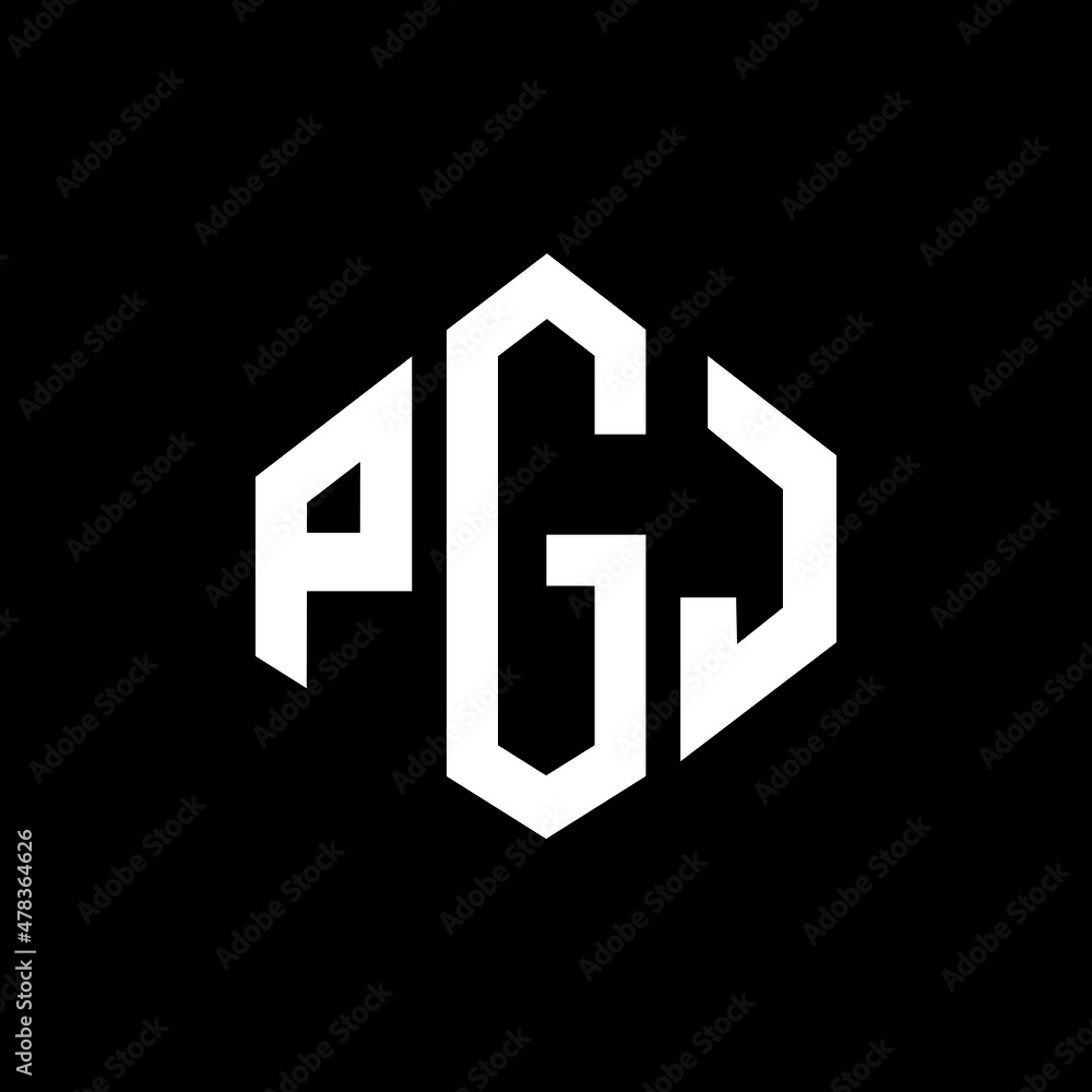 PGJ letter logo design with polygon shape. PGJ polygon and cube shape logo design. PGJ hexagon vector logo template white and black colors. PGJ monogram, business and real estate logo. PGJ letter logo design with polygon shape. PGJ polygon and cube shape logo design. PGJ hexagon vector logo template white and black colors. PGJ monogram, business and real estate logo.