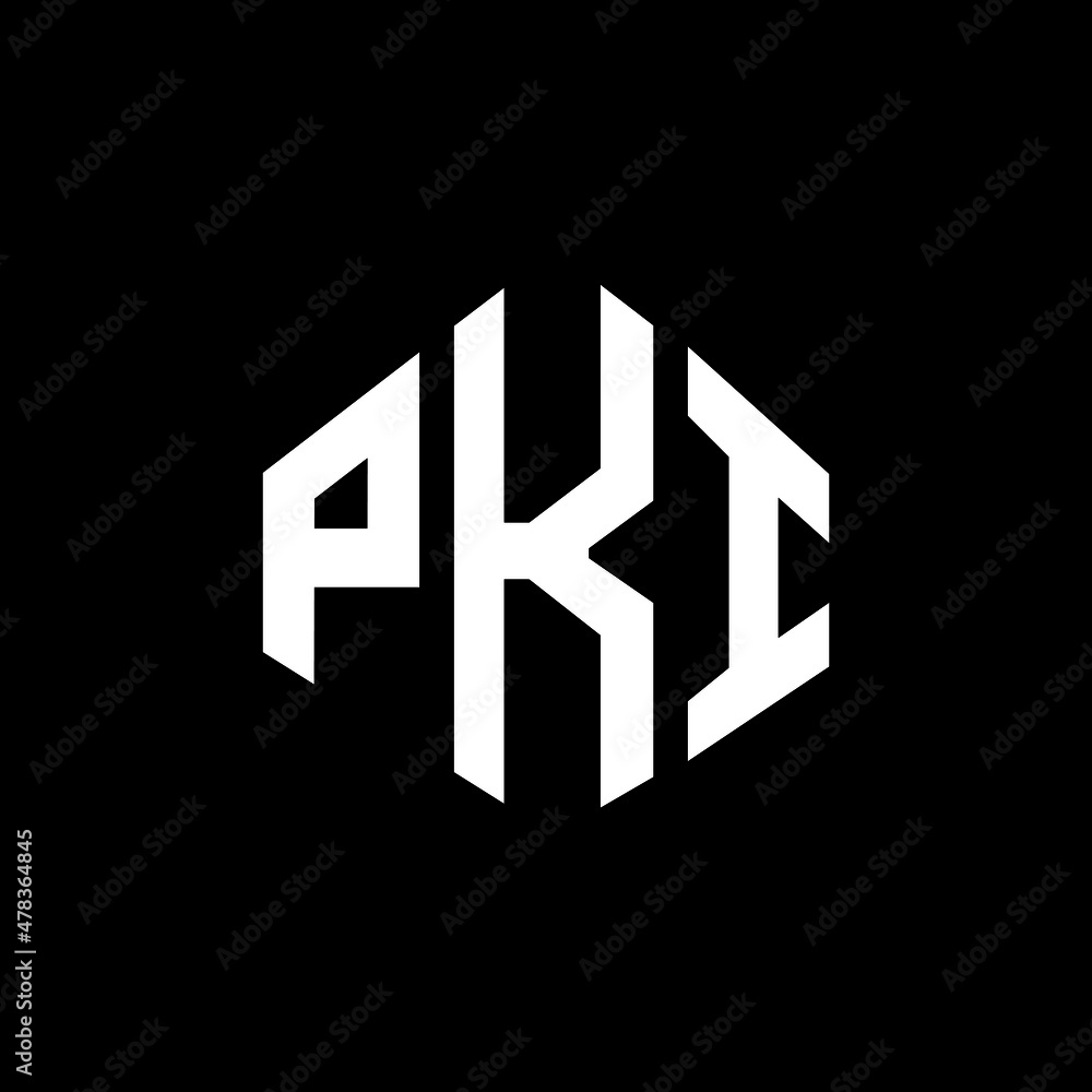 PKI letter logo design with polygon shape. PKI polygon and cube shape logo design. PKI hexagon vector logo template white and black colors. PKI monogram, business and real estate logo. PKI letter logo design with polygon shape. PKI polygon and cube shape logo design. PKI hexagon vector logo template white and black colors. PKI monogram, business and real estate logo.