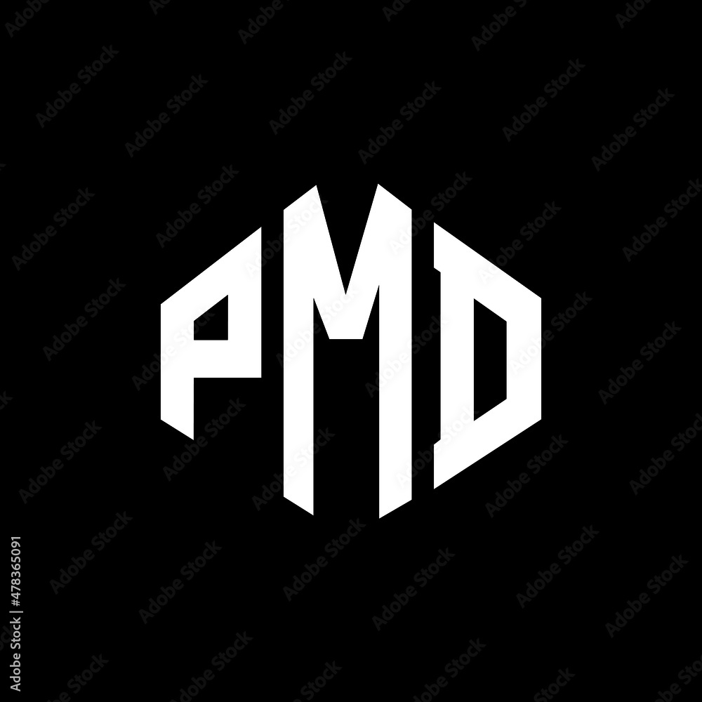 PMD letter logo design with polygon shape. PMD polygon and cube shape logo design. PMD hexagon vector logo template white and black colors. PMD monogram, business and real estate logo. PMD letter logo design with polygon shape. PMD polygon and cube shape logo design. PMD hexagon vector logo template white and black colors. PMD monogram, business and real estate logo.