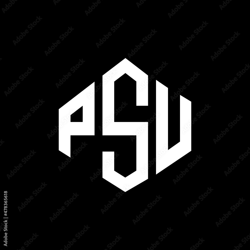 PSU letter logo design with polygon shape. PSU polygon and cube shape logo design. PSU hexagon vector logo template white and black colors. PSU monogram, business and real estate logo. PSU letter logo design with polygon shape. PSU polygon and cube shape logo design. PSU hexagon vector logo template white and black colors. PSU monogram, business and real estate logo.