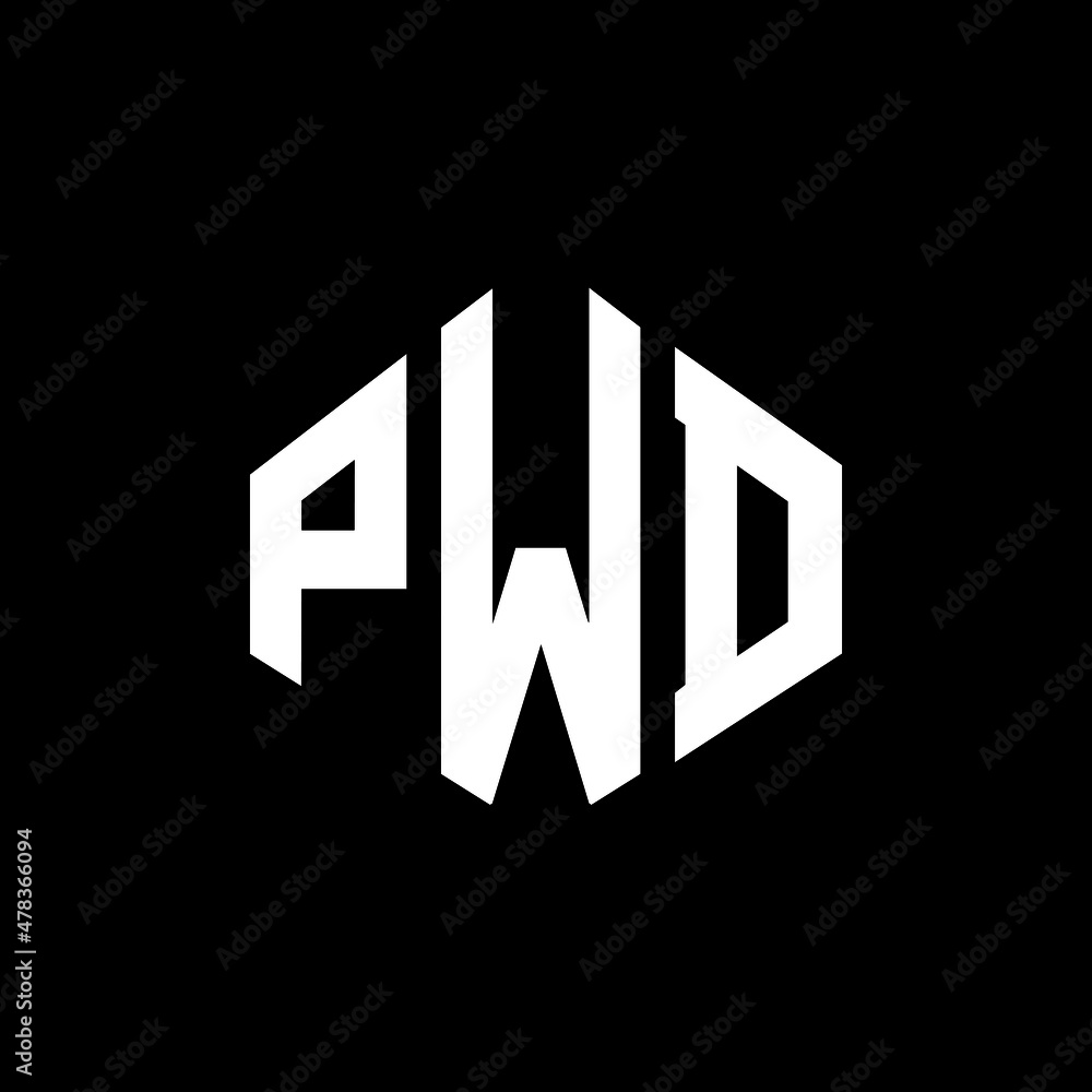 PWD letter logo design with polygon shape. PWD polygon and cube shape logo design. PWD hexagon vector logo template white and black colors. PWD monogram, business and real estate logo. PWD letter logo design with polygon shape. PWD polygon and cube shape logo design. PWD hexagon vector logo template white and black colors. PWD monogram, business and real estate logo.
