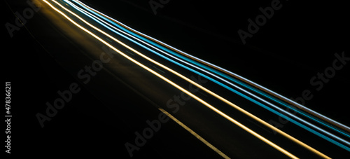 lights of cars with night. long exposure © Krzysztof Bubel