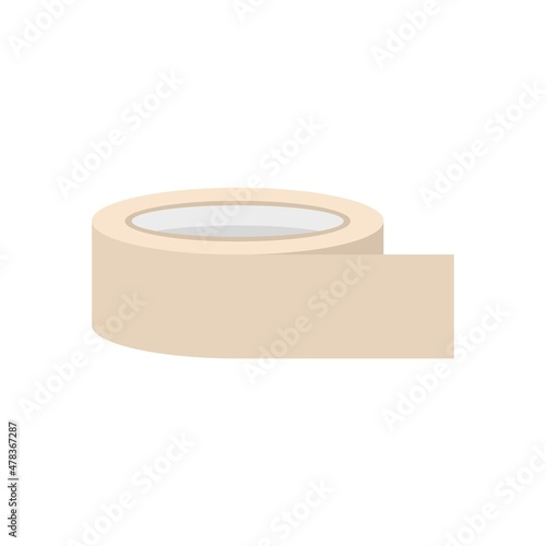 Office tape icon flat isolated vector