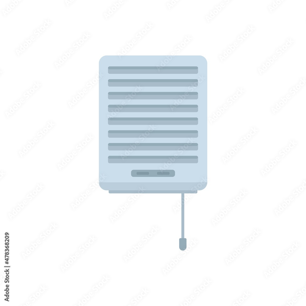 Wall ventilation icon flat isolated vector