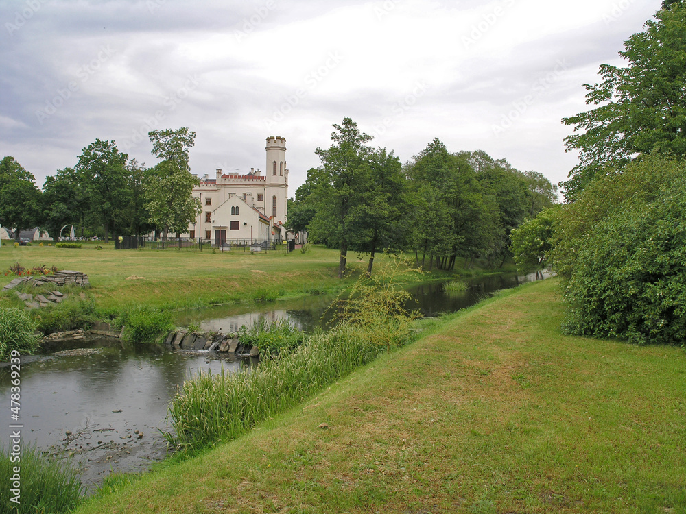 Palace in Starawies, Mazovia region, Poland - May, 2004