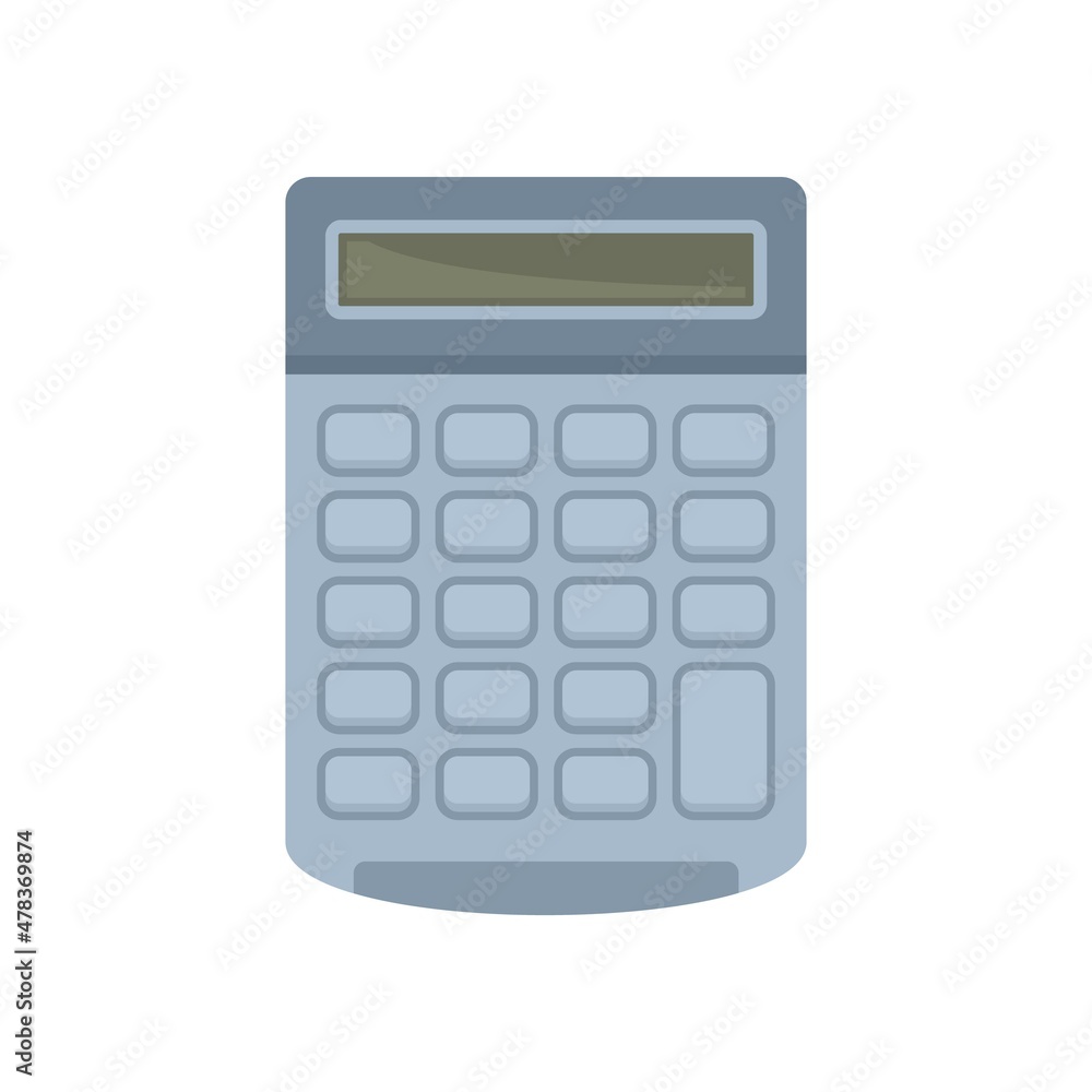 Tax calculator icon flat isolated vector Tax calculator icon flat isolated vector