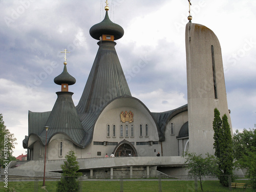 The Holy Trinity Orthodox Church in Hajnowka, Poland photo
