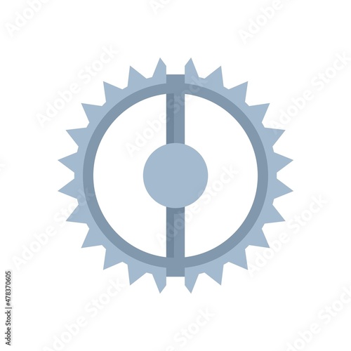 Round animal trap icon flat isolated vector