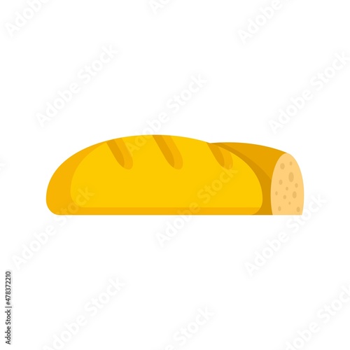 Bread for immigrants icon flat isolated vector
