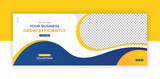 Digital marketing agency webinar facebook cover banner Instagram cover.Colorful Social Media Web Banner Template