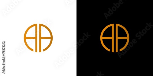 Modern and elegant AA initials logo design 1