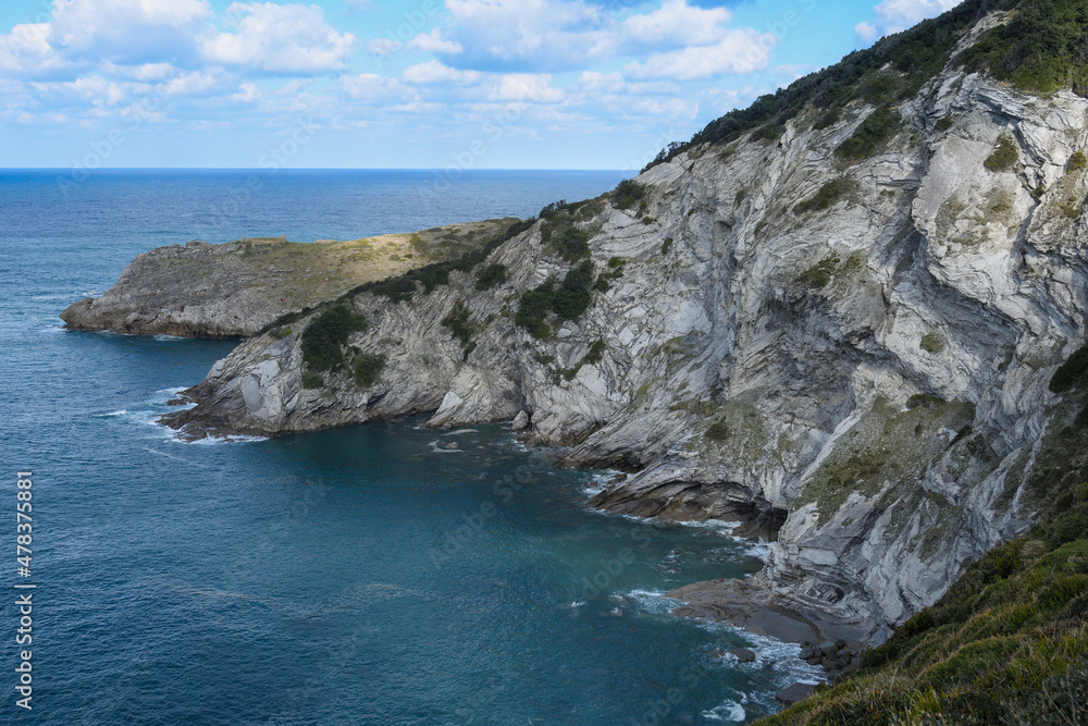 Cliff on the coast of Bizkaia Cliff on the coast of Bizkaia