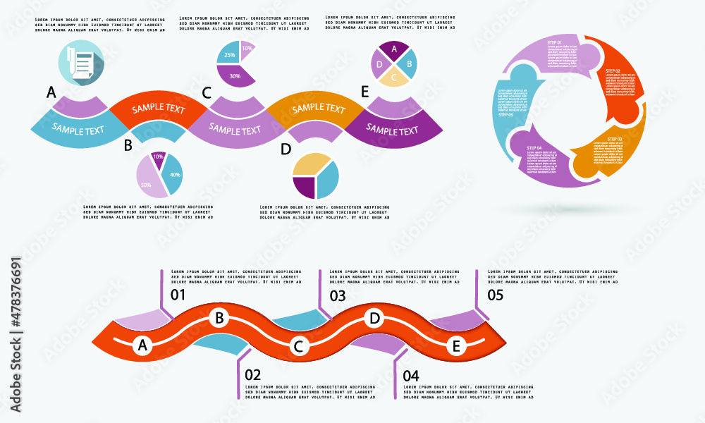 Abstract infographic template for business design Abstract infographic template for business design