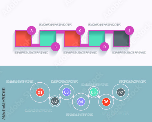 Abstract infographic template for business design	