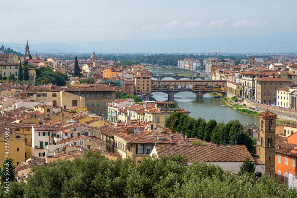 Les toits de Florence, Italie