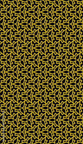 seamless black and yellow pattern