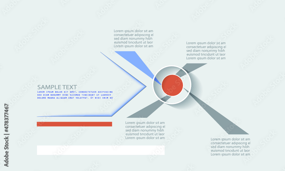 Fototapeta premium Flat business infographic template, vector illustration