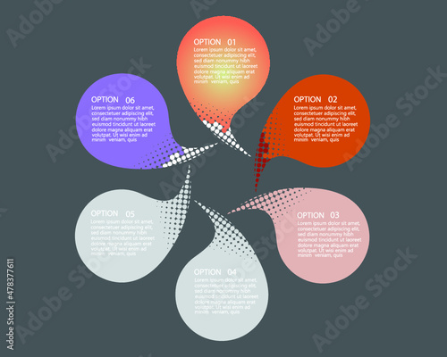Flat business infographic template, vector illustration