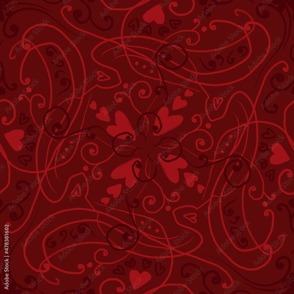 Bright pattern for Valentine's Day. Valentine's day, heart, strokes. Colorful designs for print, clothing and interior decor. Bright pattern for Valentine's Day. Valentine's day, heart, strokes. Colorful designs for print, clothing and interior decor.