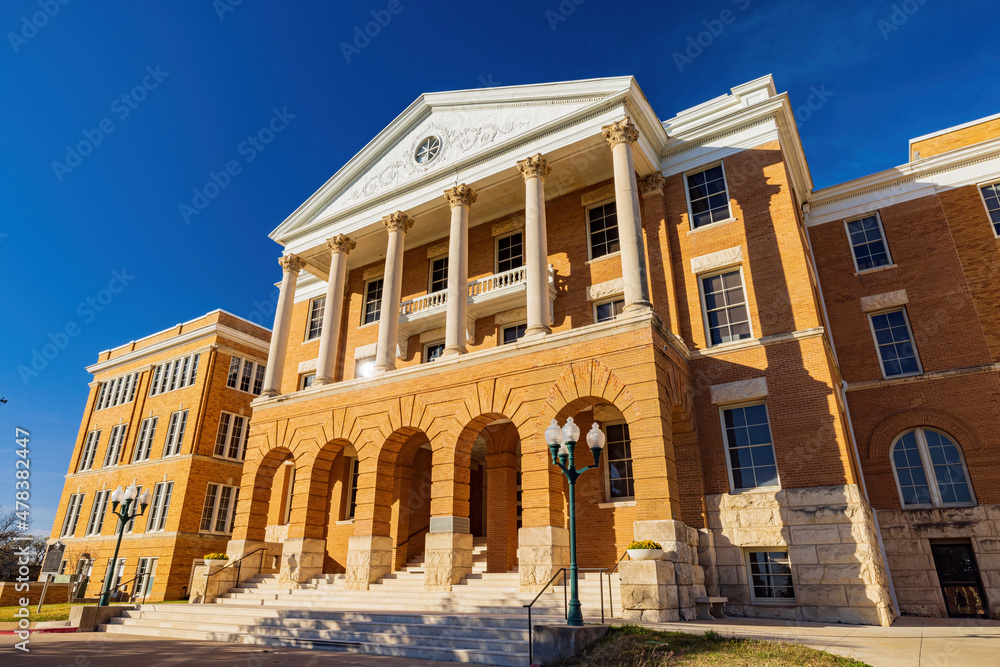 Sunny view of the Texas Woman's University at Denton