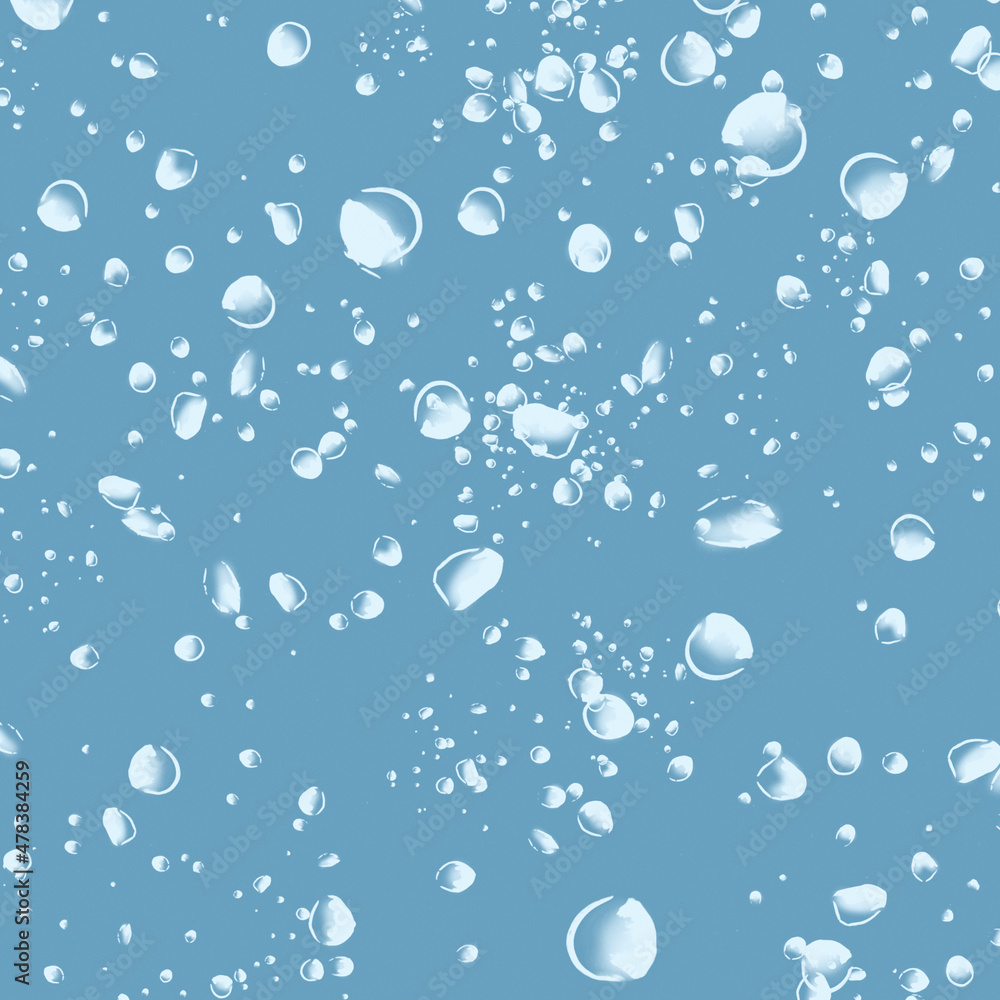 Water droplets on the plane of the glass. Bubbles from the water. Condensate Balls in water. Air bubbles in the water. Water droplets on the plane of the glass. Bubbles from the water. Condensate Balls in water. Air bubbles in the water.