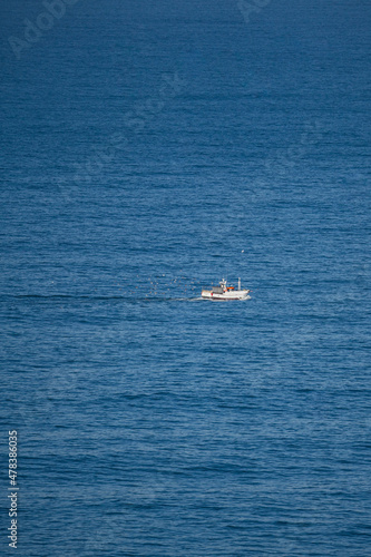 boat on the sea © Viacheslav