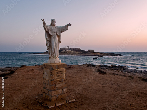 Statua di Cristo Redentore isola delle correnti Portopalo 666 photo