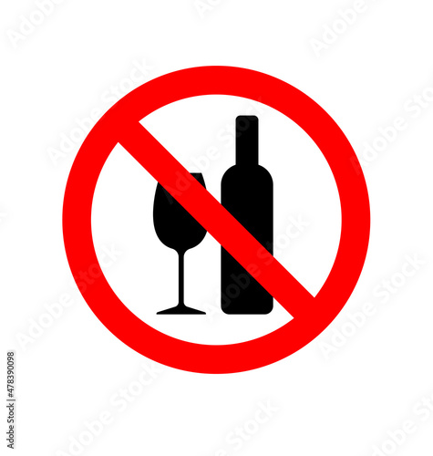 no drinking alcohol symbol