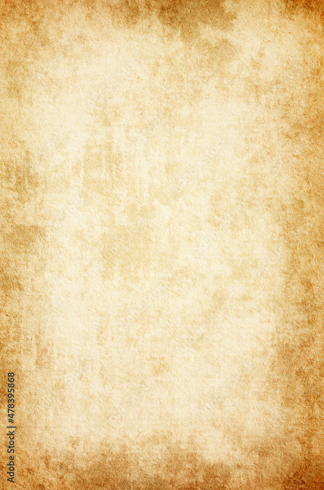 Obraz premium Grunge background of old stained paper with vignette