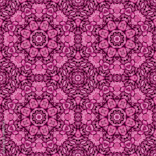 Geometric seamless pattern with volumetric effect. Seamless background for design and decoration of packaging, covers, cards. Template for printing on fabric. 