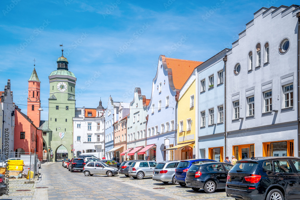 Stadtplatz, VIlsbiburg, Bayern, Deutschland 