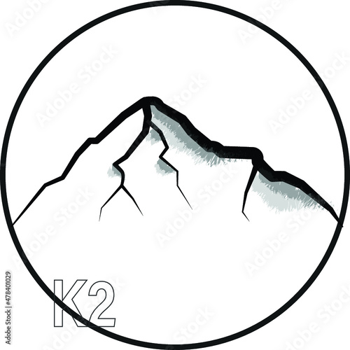 One of the highest mountains in the world, above 8000m