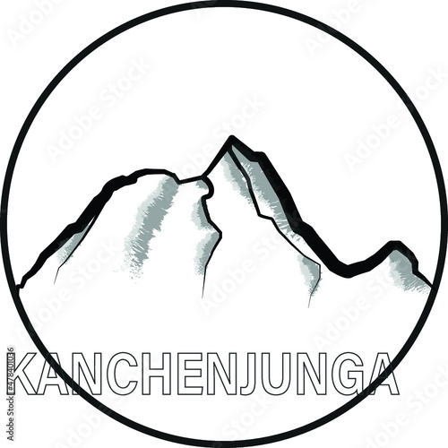One of the highest mountains in the world, above 8000m