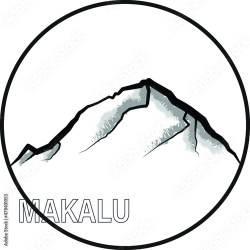 One of the highest mountains in the world, above 8000m