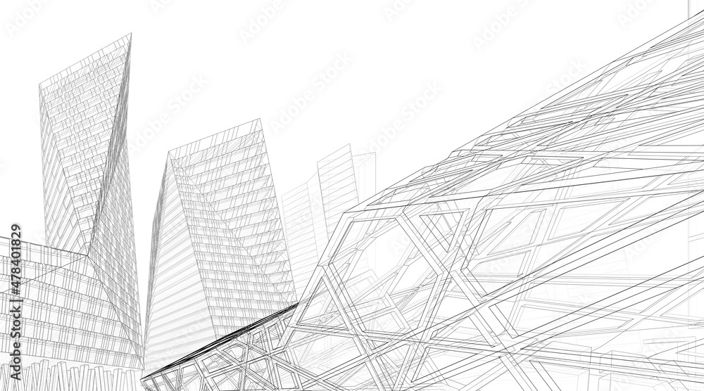 Fototapeta premium abstract architectural background