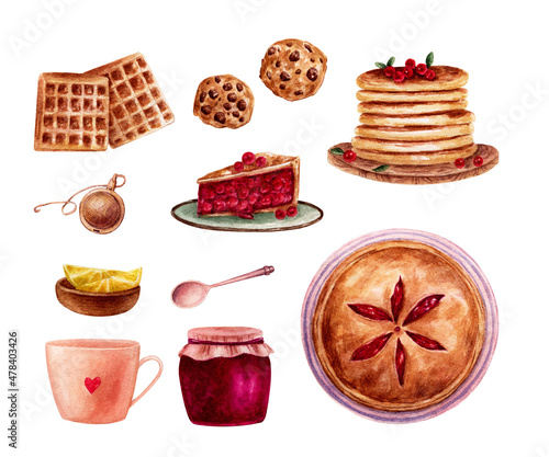 Baking with watercolor